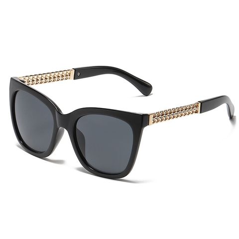 Unisex Fashion Solid Color Leopard Pc Cat Glasses Sunglasses
