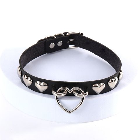 Fashion Heart Shape Metal Choker