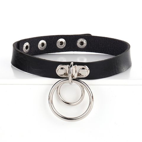 Fashion Geometric Circle Metal Choker