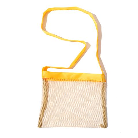 Vacation Solid Color Square Zipper Beach Bag