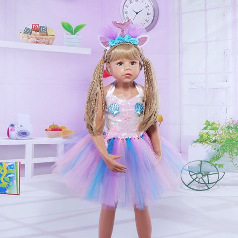 Children's Day Fashion Color Block Shell Party Stage Costume Props