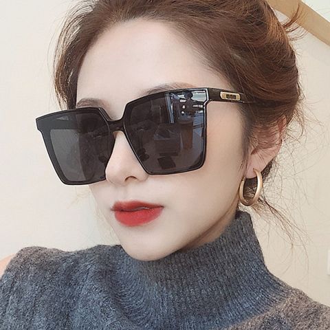 Women's Fashion Solid Color Pc Square Full Frame Sunglasses