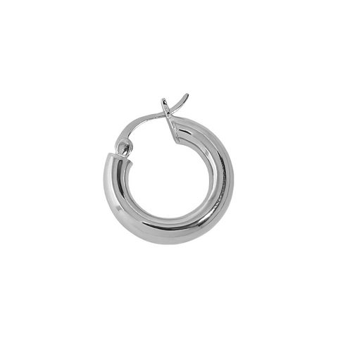 1 Piece Fashion Round Sterling Silver Earrings