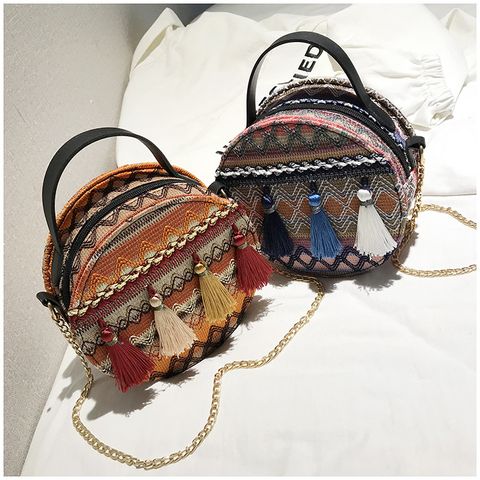 Women's Small Summer Fabric Ethnic Style Square Bag