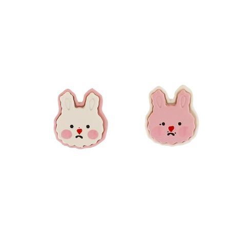 Cute Rabbit Alloy Enamel Ear Studs
