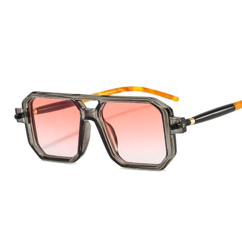 Fashion Solid Color Ac Square Full Frame Women's Sunglasses