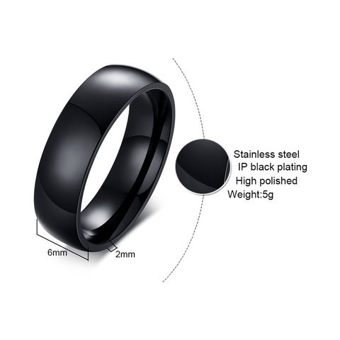 Simple Style Heart Shape Titanium Steel Rings Inlay Zircon Stainless Steel Rings