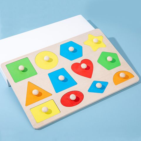 Puzzles Toddler(3-6years) Geometric Wood Toys