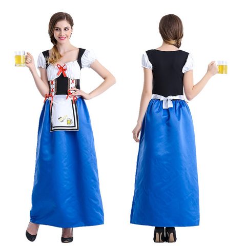 Oktoberfest Ethnic Style Printing Color Block Party Costume Props