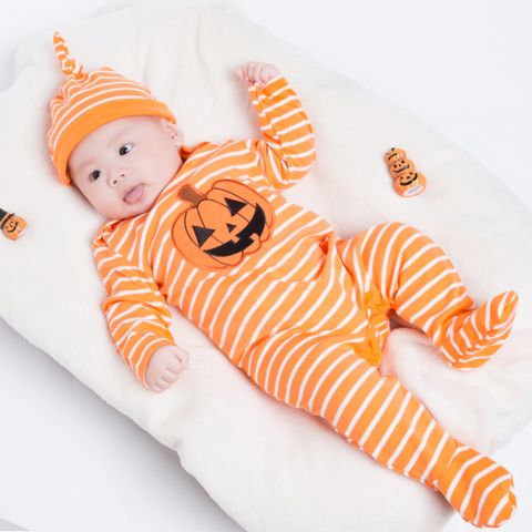 Halloween Cute Pumpkin 100% Cotton Baby Rompers