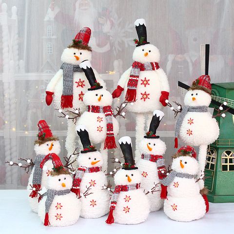 Christmas Cute Snowman Pp Cloth Party Ornaments