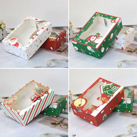 Christmas Cute Cartoon Paper Party Gift Wrapping Supplies 1 Set
