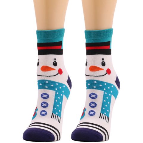 Unisex Fashion Santa Claus Snowman Polyester Jacquard Socks Ankle Socks