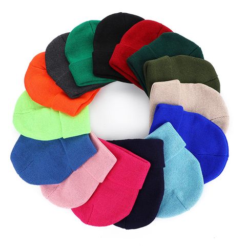 Unisex Basic Solid Color Crimping Wool Cap