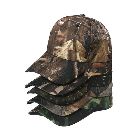 Hombres Moda Camuflaje De Coser Aleros Curvos Gorra De Beisbol