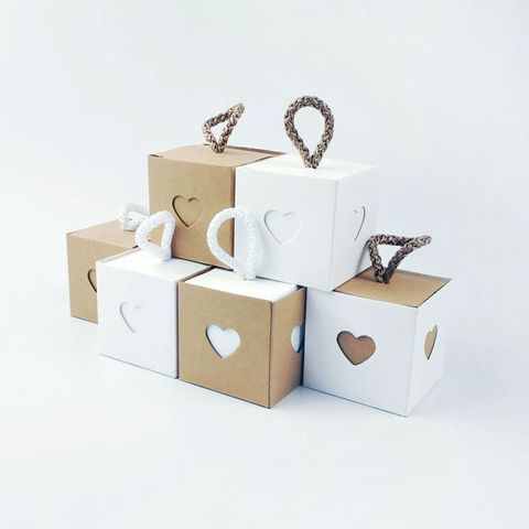 Heart Shape Kraft Paper Daily Gift Wrapping Supplies
