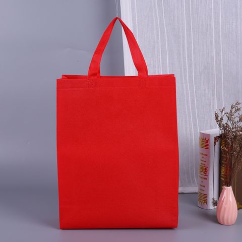 Simple Style Solid Color Household Shopping Bag