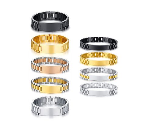 Simple Style Geometric Stainless Steel Bracelets Stainless Steel Bracelets