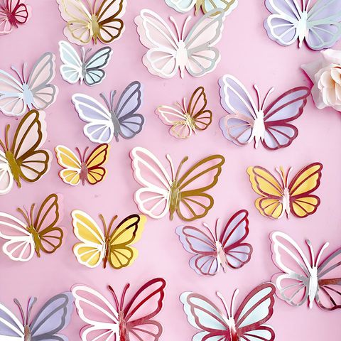 Birthday Butterfly Paper Party Cake Decorating Supplies