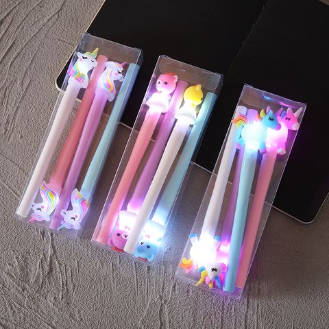 Caja Creativa-conjunto De 4 Bolígrafos Luminosos Embalados