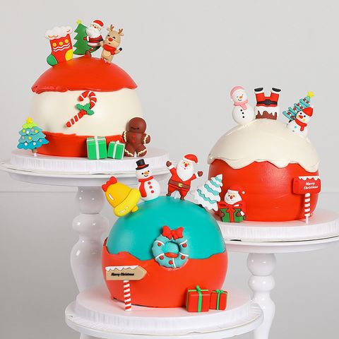 Christmas Santa Claus Soft Rubber Party Cake Decorating Supplies