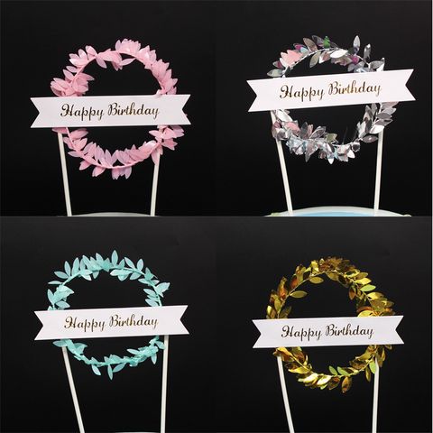 Birthday Letter Paper Party Cake Decorating Supplies 1 Set