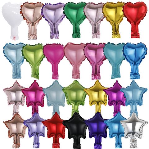 Birthday Star Heart Shape Aluminum Film Party Balloons