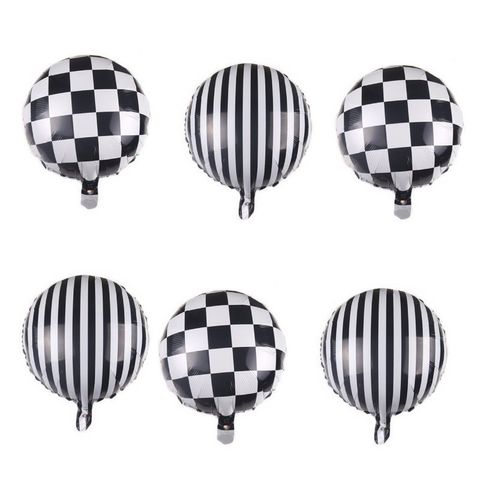 Birthday Plaid Aluminum Film Party Balloons