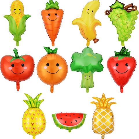 Birthday Vegetable Aluminum Film Party Balloons