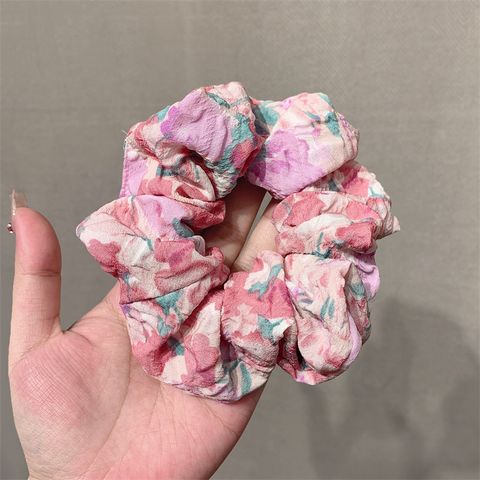 Fashion Ditsy Floral Cloth Printing And Dyeing Hair Tie