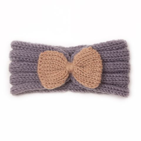 Fashion Solid Color Bow Knot Cloth Pleated Hair Band
