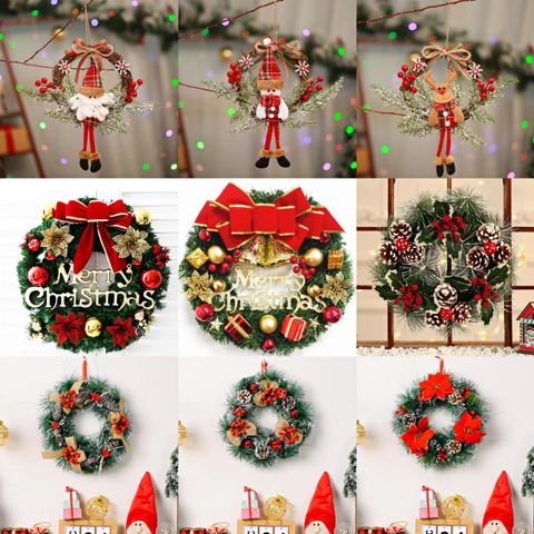 Christmas Letter Bow Knot Pvc Party Hanging Ornaments