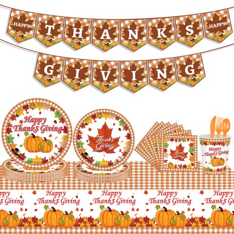 Thanksgiving Pumpkin Letter Paper Party Party Packs