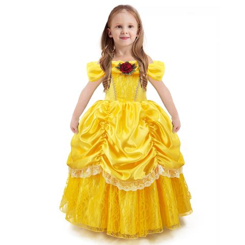 Kindertag Prinzessin Einfarbig Gruppe Kostüm Requisiten