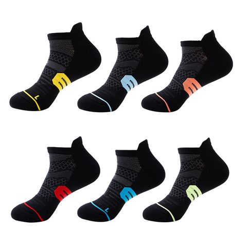 Unisex Simple Style Geometric Nylon Jacquard Socks