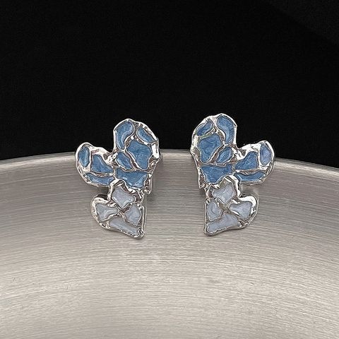 Sweet Heart Shape Alloy Heart Ear Studs