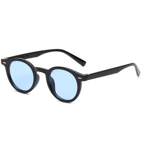 Unisex Fashion Solid Color Pc Round Frame Full Frame Sunglasses