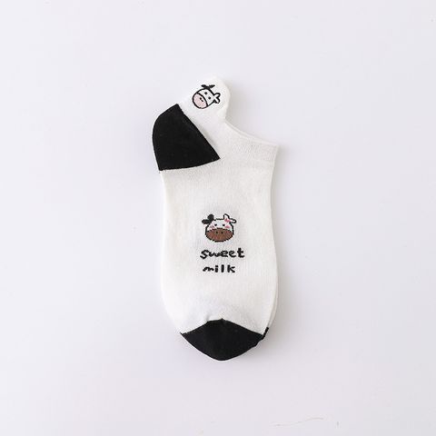 Women's Cute Cartoon Cotton Embroidery Socks