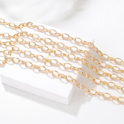 Vintage Style Geometric Aluminum Plating Chain Necklace