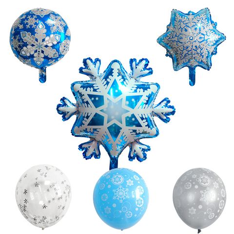Christmas Snowflake Aluminum Film Party Balloons