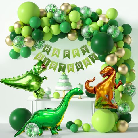 Birthday Dinosaur Aluminum Film Party Balloons 119 Pieces