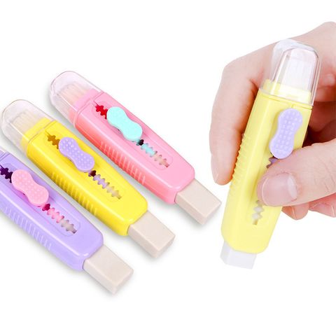 New Retractable Rubber Harness Brush Creative Push Eraser 1 Piece