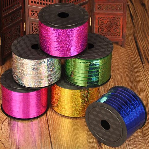 Children's Day Birthday Solid Color Plastic Wedding Party Colored Ribbons