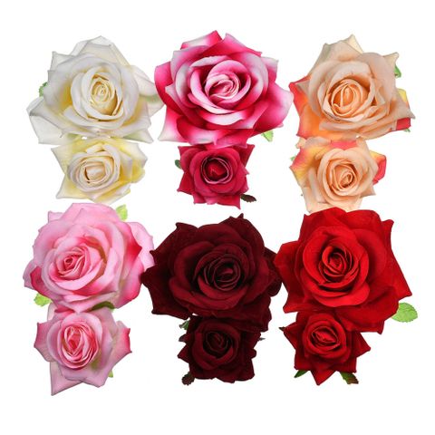 Romantic Rose Cloth Hair Clip