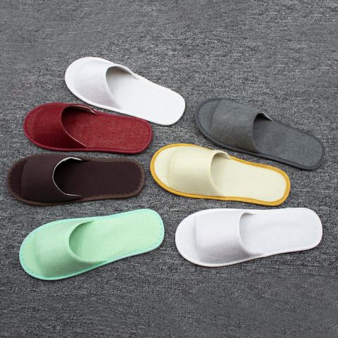 Hotel Disposable Half Pack Slippers Bed & Breakfast Room Supplies Thickened Non-slip Open Toe Slippers Consumables