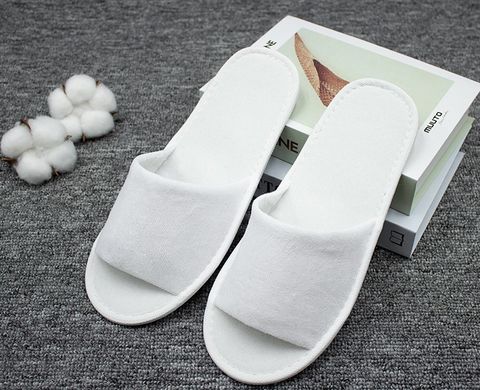 Hotel Disposable Half Pack Slippers Bed & Breakfast Room Supplies Thickened Non-slip Open Toe Slippers Consumables