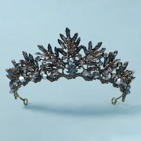 Retro Crown Alloy Inlay Rhinestones 1 Piece