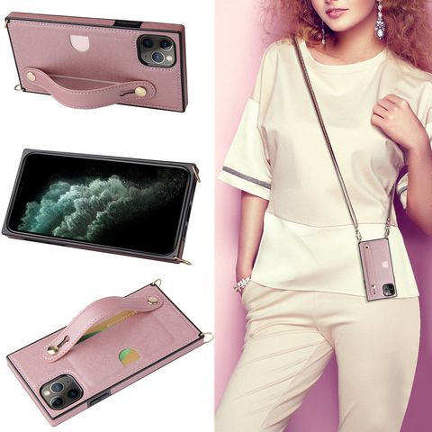Simple Style Solid Color Tpu Pu Leather    Phone Cases