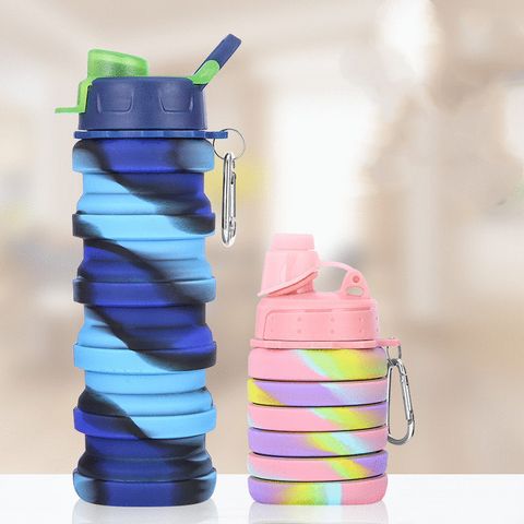 Fashion Camouflage Silica Gel Water Bottles