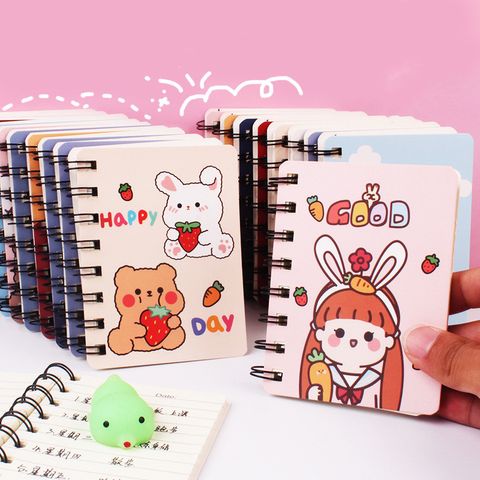 Cute Study Stationery Cartoon Mini Coil Notebook Notepad